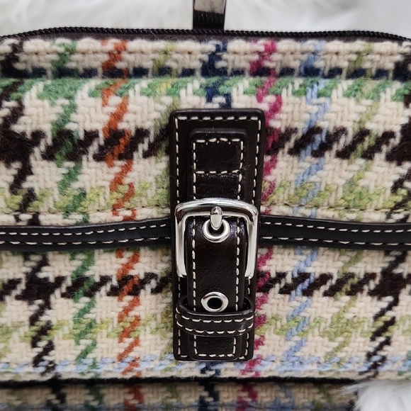 🔹️Coach 🔹️Multicolor Houndstooth Women's Wallet/wristlet - Picture 3 of 8